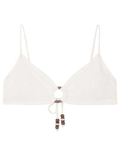 Women' Secret, Mujer, Top Bikini Blanco Triangular Relleno Anilla, Ivory, 85B