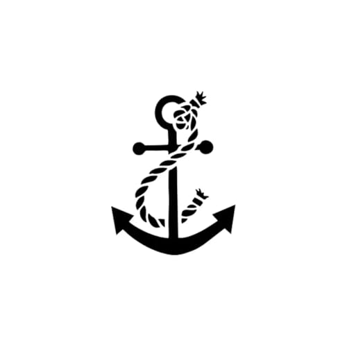 Wandaufkleber mit Seil und Anker, Boot, Vinyl, kreativer lustiger Aufkleber, Wohnzimmer, Schlafzimmer, Jungen- und Mädchenzimmer, entfernbarer Wandaufkleber