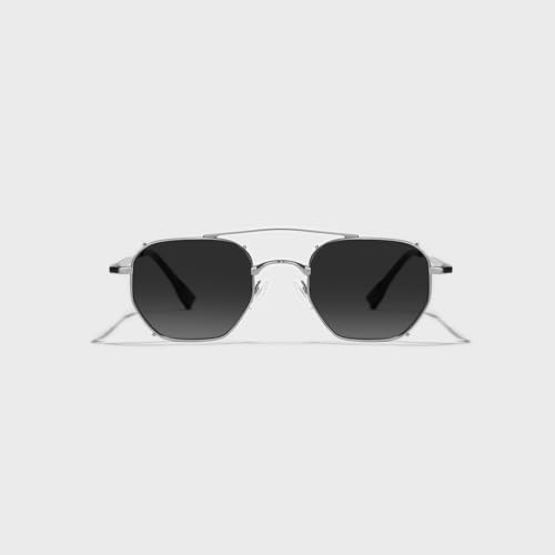 Image of SAM AND MARSHALL JASON Sunglasses I Polarized I 400% UV Protection I Tinted Metal I Hexagon I Sunglass I Unisex