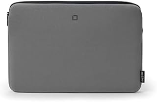 DICOTA Skin BASE Laptop-Computer-Tragetasche – Leichtgewichtige Laptoptasche für Geräte mit einer Größe von 13–14.1 Zoll, aus robustem und elastischem Neopren, grau