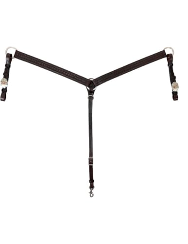 Circle Y Breast Collar Windsor Diamond Waffle Chocolate 1032-20