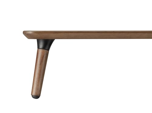 Image of Desk Shelf for Top of Desk (Mahogany) Mid Century Modern Monitor Stand (39.37 x 9.45 x 4.72 inches)