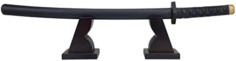 NANGOPOP Wood Katana Sword Stand Display - Decent Japanese Samurai Sword Holder, Wooden Rack for Knife, Dagger at Home or Office