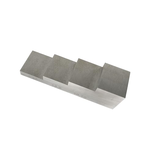 Bloque de calibración de 4 pasos para medidor ultrasónico de espesores, con espesores de 6,25 / 12,5 / 18,75 / 25,00 mm, en aluminio 6063 miniatura 6