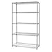 Quantum WR74-3048S-5 Wire Shelving Starter Kit, 48"W x 30"D x 74"H, 600 lbs Capacity, Stainless, Stainless, NSF