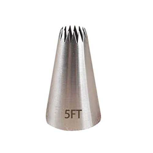 #5FT#7FT#9FT Large Icing Piping Nozzles Open Star Piping Nozzles Cookies