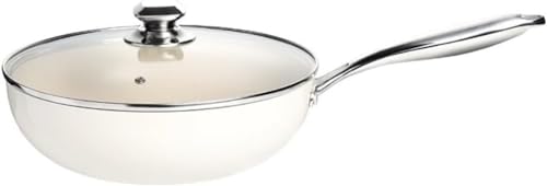 Wok antiadherente Medical Stone 30cm con tapa