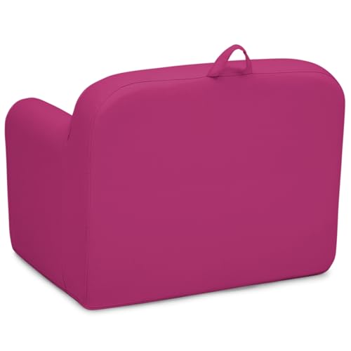 Image of Delta Children 6-7 Cozee Chair - Foam Kids Chair for Ages 18 Months and Up, Hot Pink