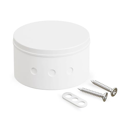 CusoTec Deckendose 5 Stück 70mm x 30mm Deckenbaldachin Abzweigbaldachin Abzweigdose Lampen Verteilerdose Baldachin, aus Kunststoff, Weiß (5)