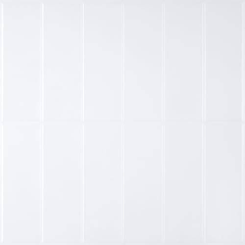 CHIHUT White Subway Tile Peel and Stick Backsplash 16 Sheets Glossy Rectangle Self Adhesive Stick on Tile Backsplash for Kitchen Bathroom 12"X12" Removable Self Adhesive Peel and Stick Wall Tile