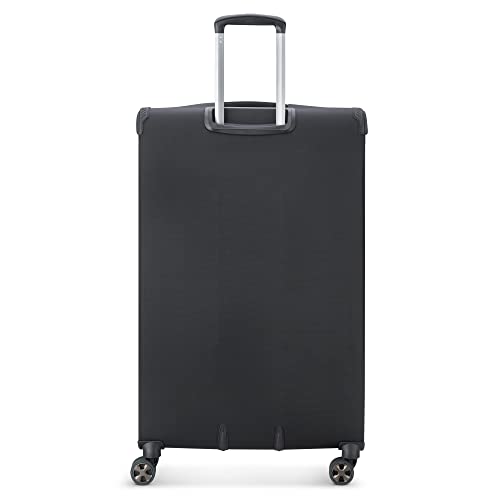 Image of DELSEY PARIS Helium DLX Softside Expandable Luggage with Spinner Wheels, Black, Checked-Large 29 Inch