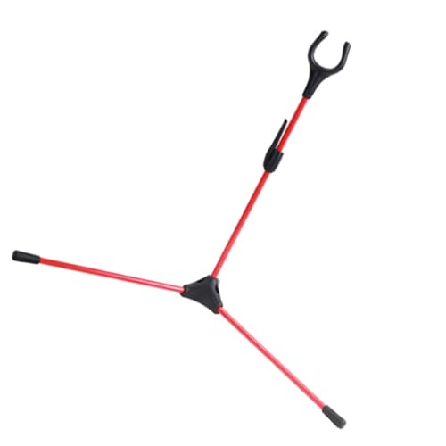 Qsvbeeqj Foldable Recurve Bows Stand Rack Portable Takedown Bows Stand Holder Rack for Recurve Longbow Compound Bows 14.5in
