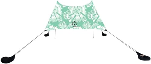 Image of Neso Grande Portable Beach Tent Sun Shelter - Lightweight Beach Shade Canopy - Easy Setup for Family Outings - Patented Reinforced Corners - UPF 50+ Sun Protection - 7ft Tall, 9 x 9ft