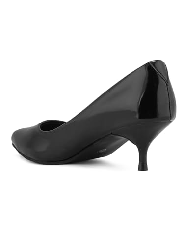 Image of ELLE Women's Solid Stiletto Heel Slip-On Pumps