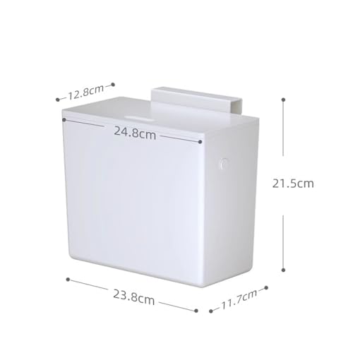 Caneca de basura de pared 6L con tapa para baño miniatura 2