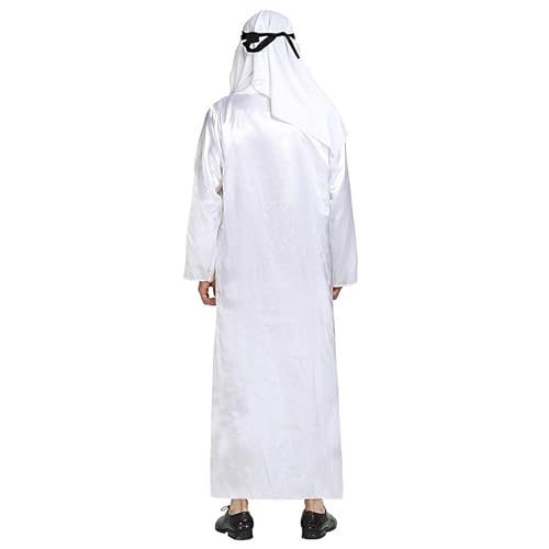 Robe de prince arabe et bandeau du désert pour fêtes et théâtre