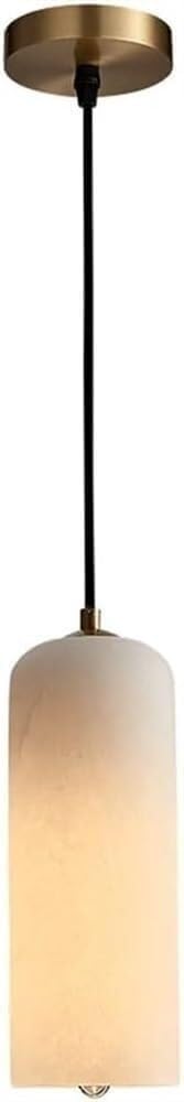 Lustre en marbre moderne : suspension réglable anti éblouissement