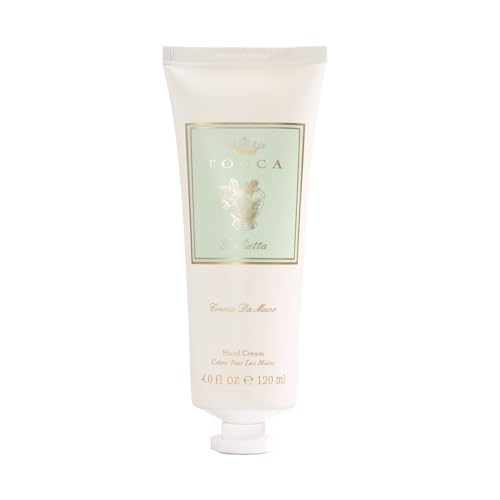 Tocca Crema de Mano Luxe, Giulietta Hand Cream, 4 oz - Pink Tulips, Green Apple, Vanilla Orchid - Moisturizing, Quick Absorbing