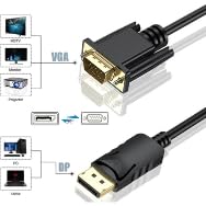 Displayport vga kablo 1.8 metre dp vga kablo