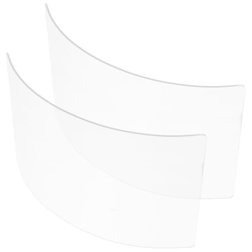 PERSELOSO Lot de 2 Visières de Protection en Verre Organique 2 Mm pour Sablage et Meulage, Écran Facial Anti-poussière pour Travaux Extérieurs, Équipement...