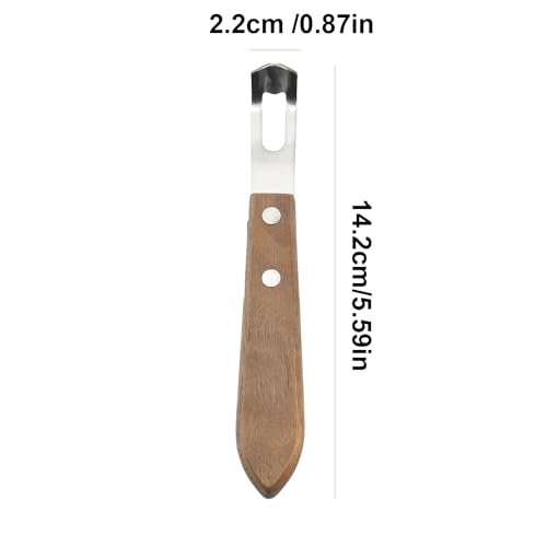Generic Channel Knife, Lemon Peeler Zester Tool, Wood & Stainless Steel Peeler thumb #1