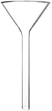 Long Stem Funnels, O.D. 120mm, Borosilicate Glass, Heavy Wall