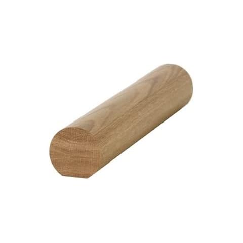 Traditional Products Oak Mopstick Handrail, 4.8m Long Cover