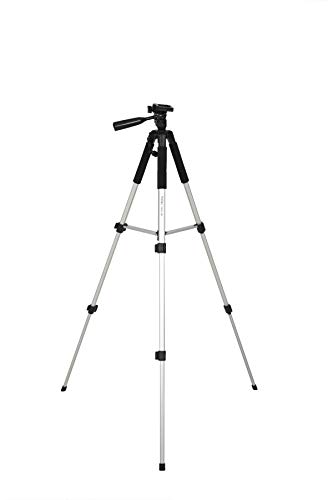Image of Photron Stedy 500 Adjustable Aluminium Alloy Lightweight Tripod Max Height 1350MM with Pan Head, Extra Quick Release Plate, Smartphone Mobile Phone Holder, Action Camera Holder, Foam Grip, Carry Case