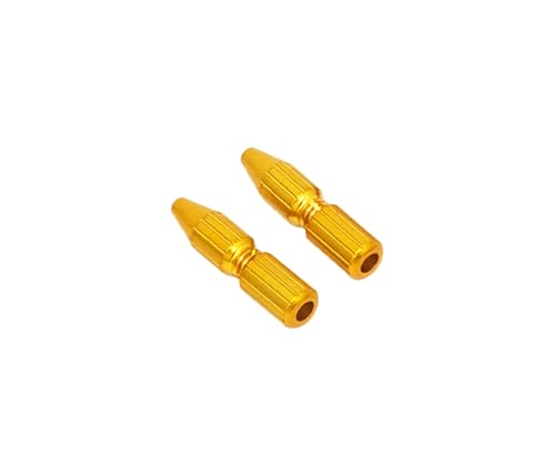 Alligator(アリゲーター) LY-IPA06 スクリューインナーキャップ(ブレーキ用) 2個入 ゴールド 151-00381 (約)外径4×長さ18mm