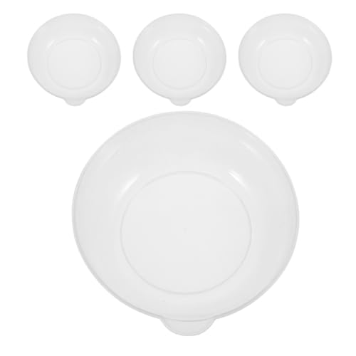 VICASKY 4piezas Bandejas de Plástico para Báscula Cocina Cuencos Transparentes con Capacidad Amplia para Pesar Alimentos con Líneas de Medición Precisas Accesorios para Balanza
