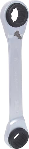 KS Tools 503.4554 4 in 1 GEARplus umschaltbar Doppel-Ratschenringschlüssel, 30x32x34x36mm