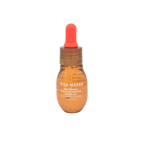 Josie Maran The Mini Original 100% Pure Organic Moisturizing Argan Oil 0.5 oz/15 mL Cold-Pressed Facial Oil for Dry Skin Fine Lines & Elasticity