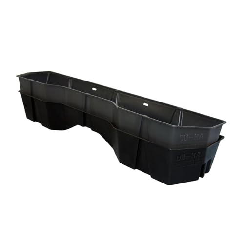 DuHa 40011 Under Seat Storage fits 2004-2024 Nissan Titan King Cab & Crew Cab | Dark Gray Heavy-Duty Back Seat Multi Tool Organizer | Includes Dividers - Thumbnail 2