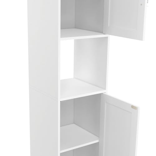 Meuble colonne salle de bain WALDO 2 portes 1 niche - vue 6
