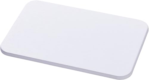 アサヒペン 水切りプレート 溶岩石ドライボード ハードタイプ (小)幅29×長さ19×厚さ0.9cm ホワイト YDH-01S キッチン用 水滴吸収 吸水性 速乾性 防カビ 消臭 表面サラサラ