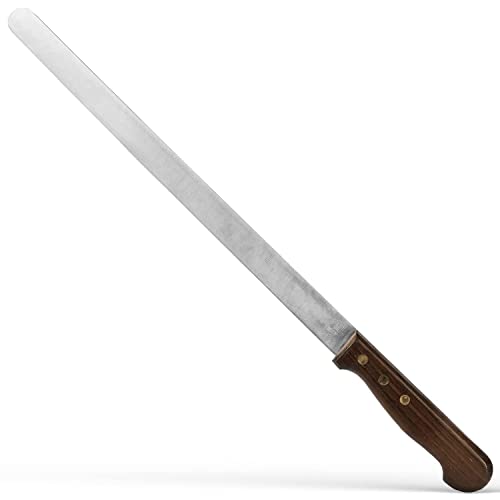 Hollow Edge Smoked Salmon Lox Knife with Rosewood Handle