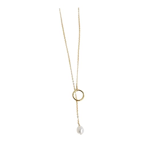 Holibanna Cadena De Clavícula De Perlas Collar De Perlas De Dulce Collar De Oro Collares Para Mujer Oro Collar Colgante Para Mujer Collares Para Mujer De Moda Acero Inoxidable