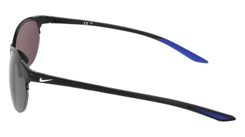 Nike Modern Metal Zone IH0911X 010 Men's Sunglasses Matte Black/Grey 62/17/145, 010 Matte Black / Grey, 62/17/1453