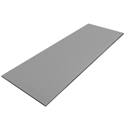 Amylove 1 Pack Polyurethane Foam 1/2 x 24 x 72 High Density Cushion Upholstery Foam Sheet for Seat Replacement DIY Projects Chairs Headboards Sofas Home (Gray)