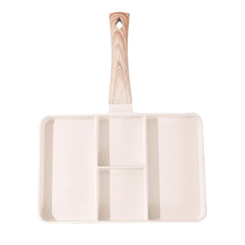 Section Divided Breakfast Pan,- Nonstick Divided Grill Pan | Four-Section Divided Grill Skillet with Multiple Compartments | Frying Pan for Ceramic, Electric and Induction Stoves