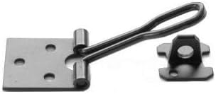 400 x Door HASP and Staple Set Wire Type Black Japanned 75MM 3 INCH