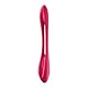 Satisfyer, Multifunktionen Vibrator, Elastic Joy’, über 16 Anwendungen, wasserdicht (IPX7), wiederaufladbar, hautfreundliches Silikon, Farbe:Rot