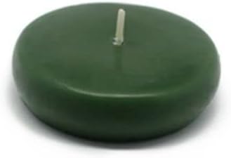 2 .25 in.Floating Candles Hunter Green - 24 Piece per Box