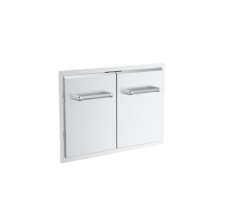 Image of SPIRE 33 inch Built-in Double Access Door, Stainless Steel, Heavy-Duty Handles, Universal Mount, Perfect for Outdoor Kitchens & Islands, BBQ, Outdoor Grilling, Backyards, 780-0018B