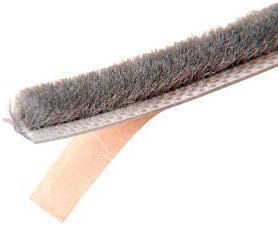 CRL A1875B Gray .187 Backing Width Adhesive Backed Windo-Pile - 1100' Roll