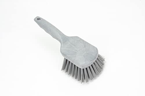 Image of SPARTA 40541EC23 Plastic Scrub Brush, Utility Brush, Kitchen Brush With Hanging Hole For Cleaning, 8 Inches, Gray