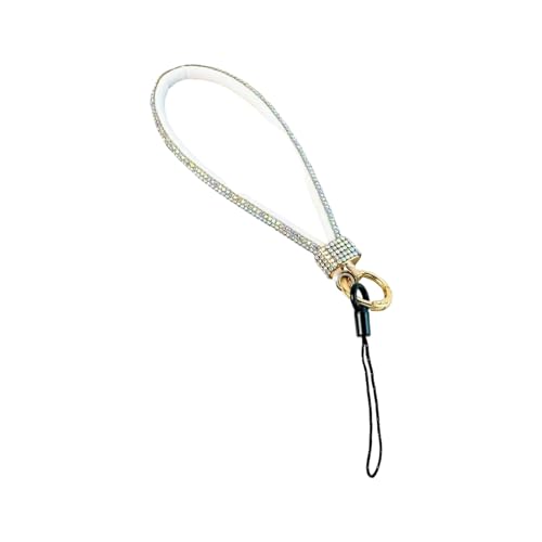 Il lussuoso cordino da polso con strass borchiati combina un design anti-perdita con scintillanti di alta qualità per un trasporto sicuro