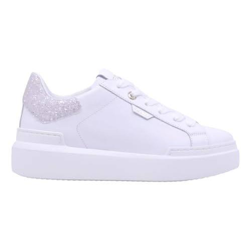 ed parrish Sneakers para mujer Sarah CKLD SQ702G de piel blanca, color blanco, 41