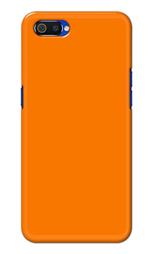 Image of Plain Orange Hard Back Case Cover for Realme C2 / Oppo A1K, RMX1941, CPH1923 Back Cover -(J5) VNS2229