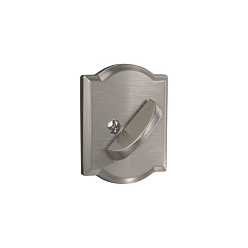 Schlage B60 N Cam 619 Deadbolt With Camelot Trim, Keyed 1 Side, Highest Residential Security, Satin Nickel #TOP6